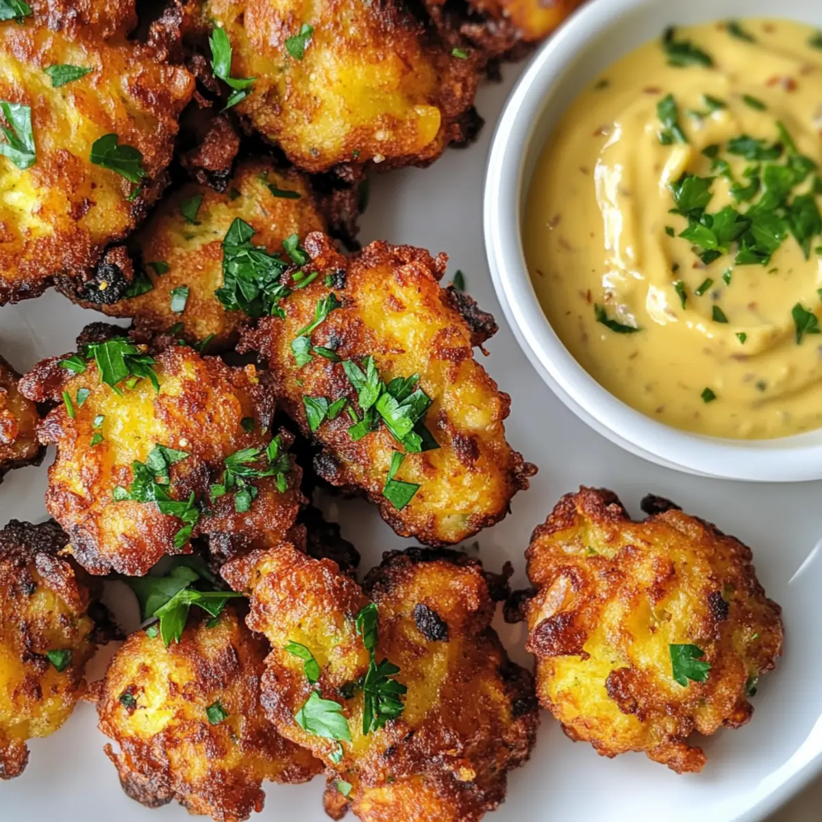 Chorizo, squid and potato fritters with saffron aioli