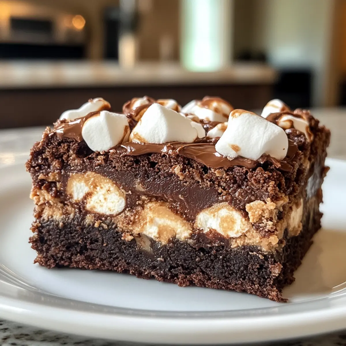 Marshmallow Peanut Butter Brownies