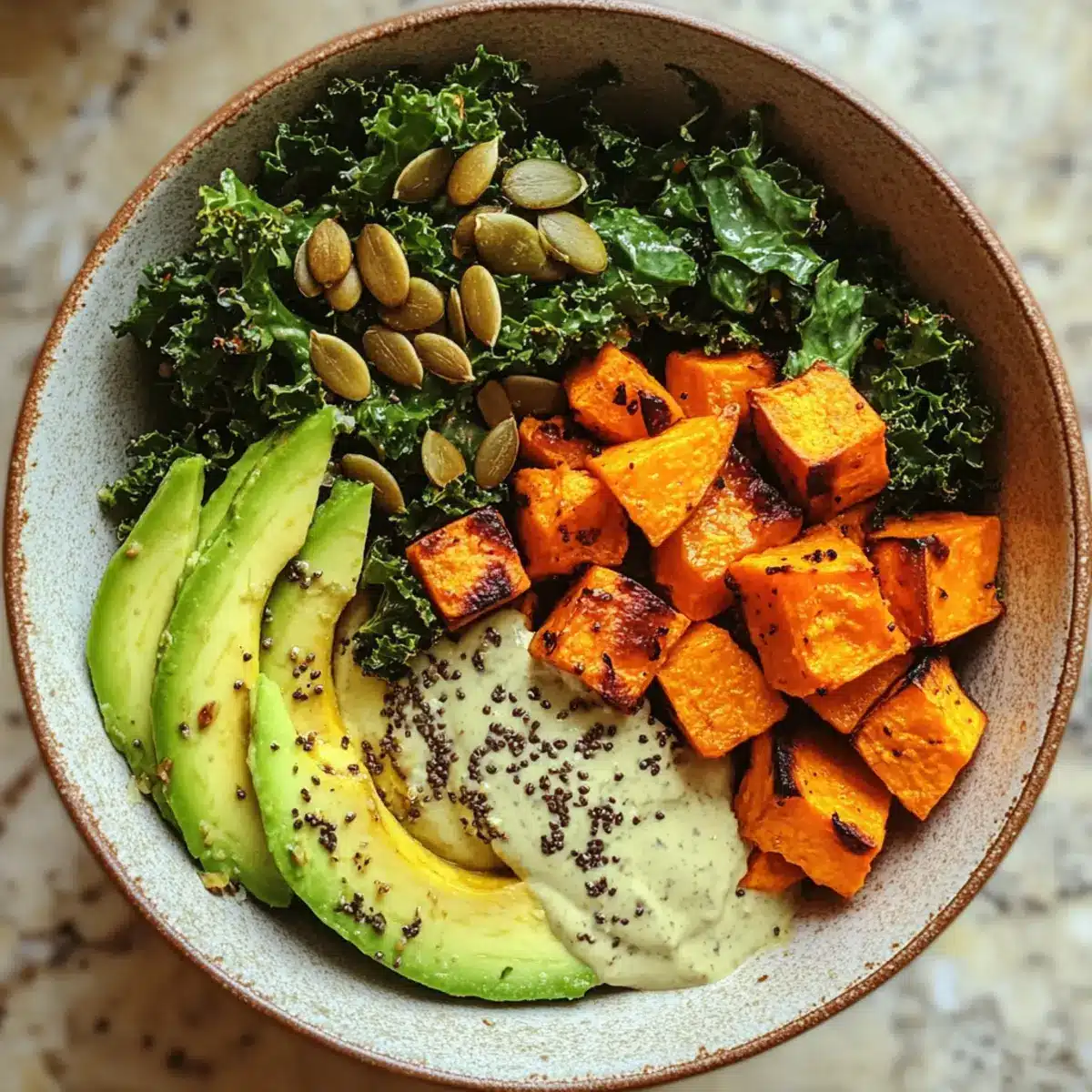 Harissa-Roasted Sweet Potato Power Salad