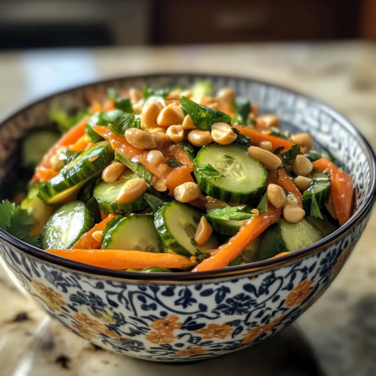 Tangy Spicy Thai Cucumber Salad