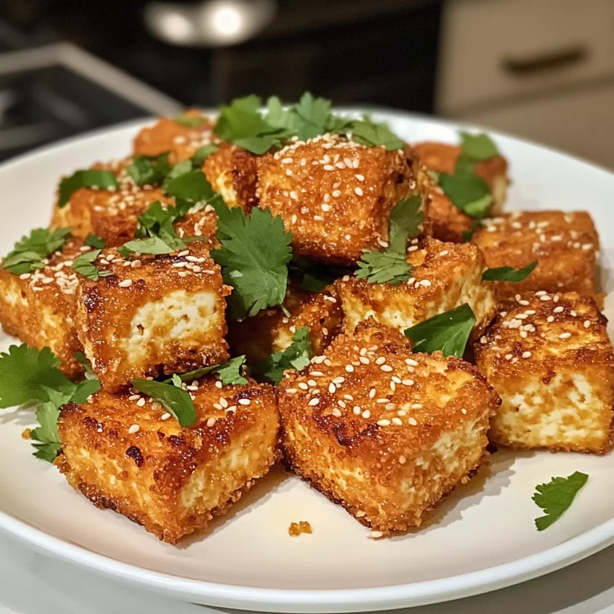 Super Crispy Fried Silken Tofu