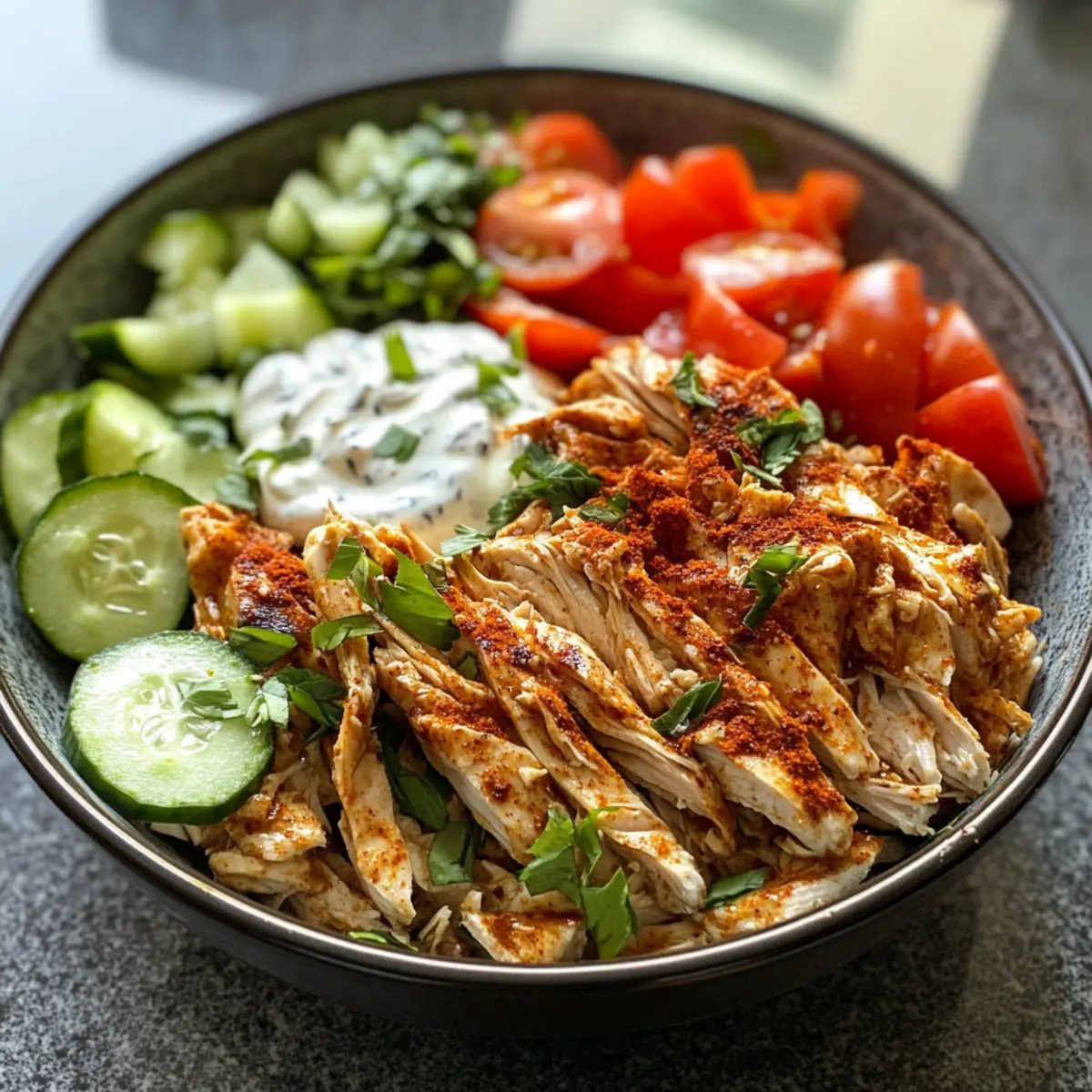 Slow Cooker Chicken Shawarma