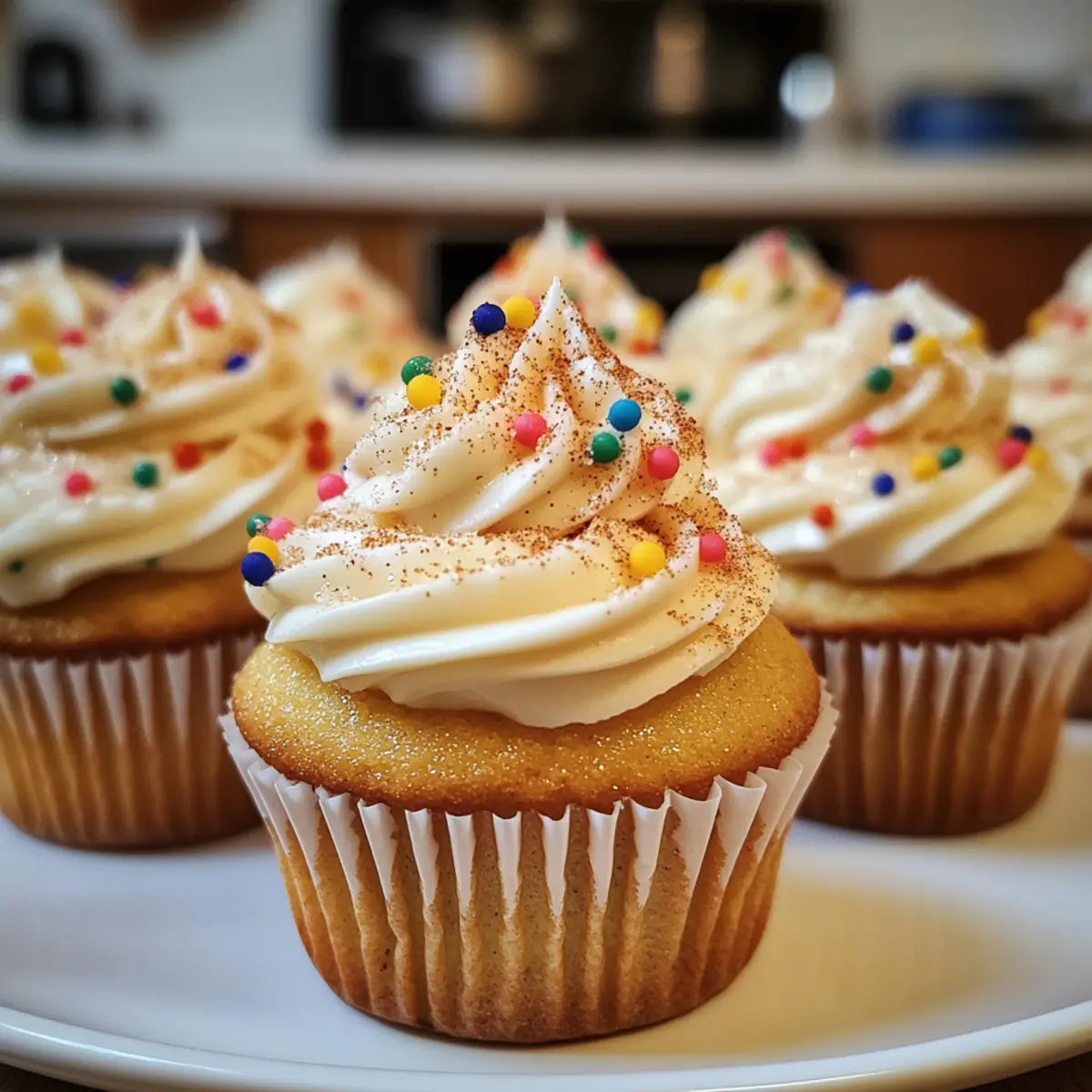 Cinnamon Cupcakes with Mascarpone Cream Cheese