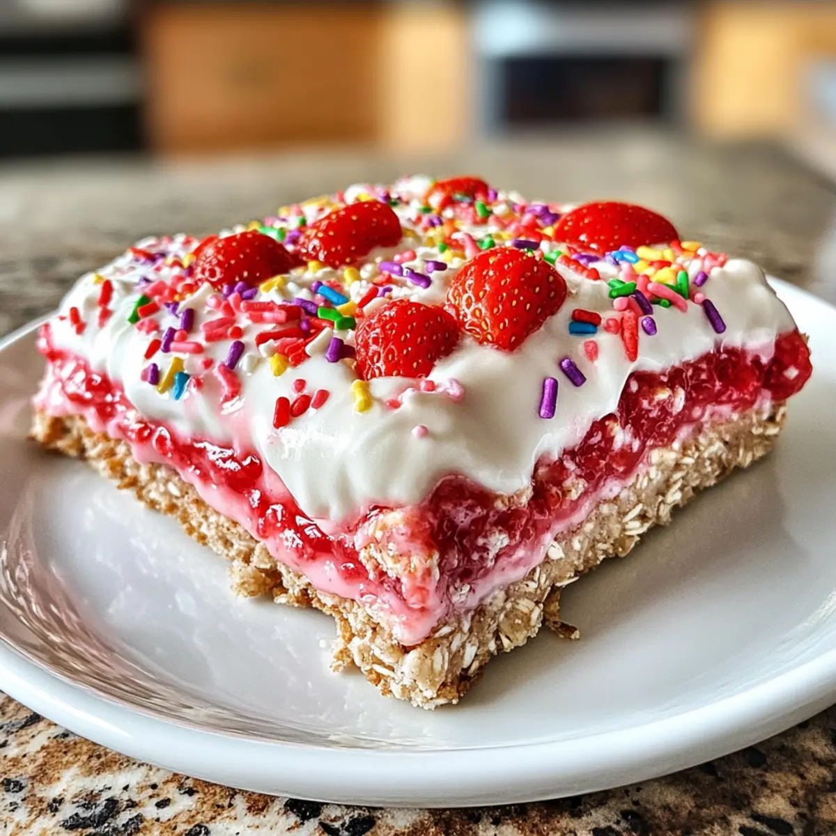 Strawberry Pop-Tart Protein Baked Oats