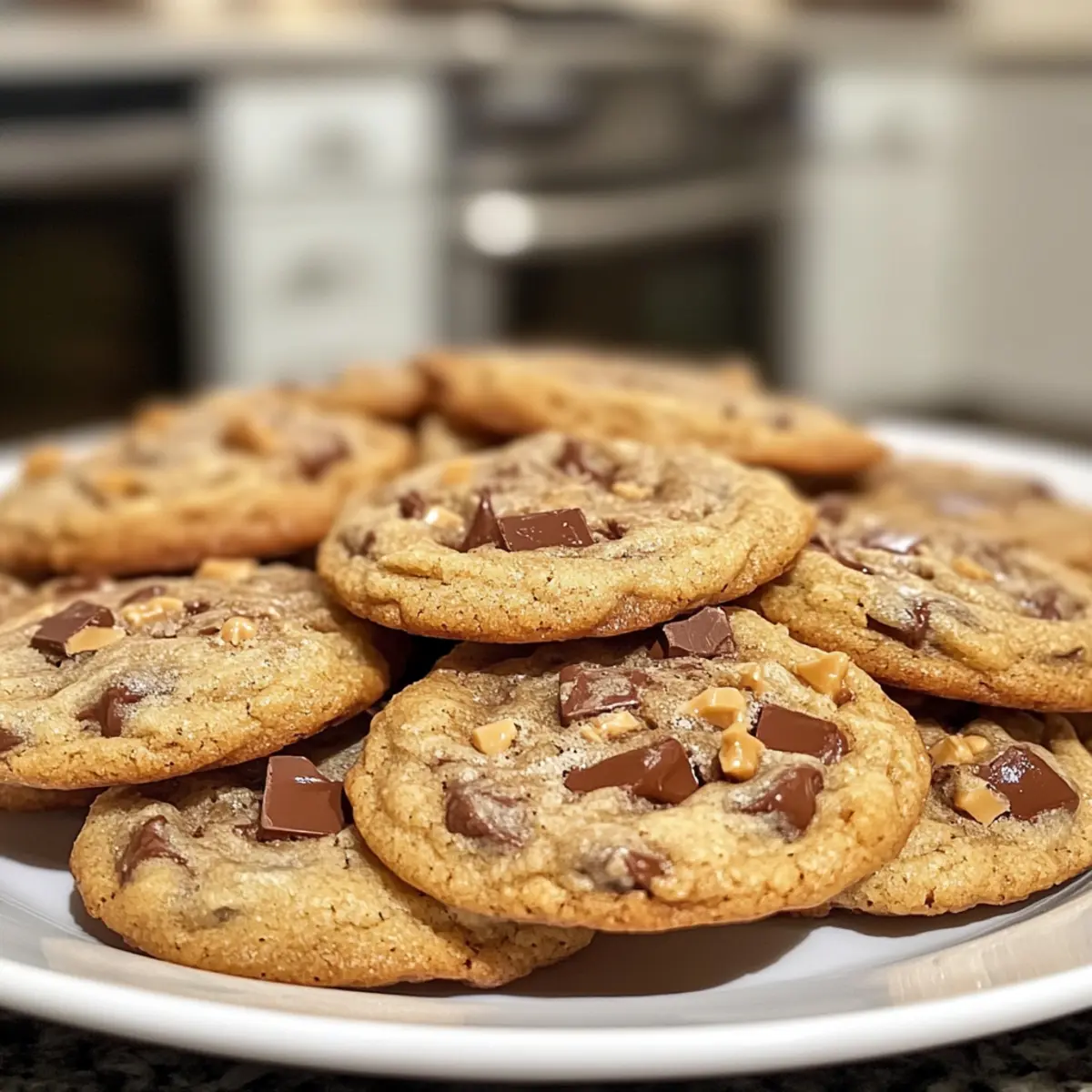 Browned Butter Toffee Chocolate Chip Cookies