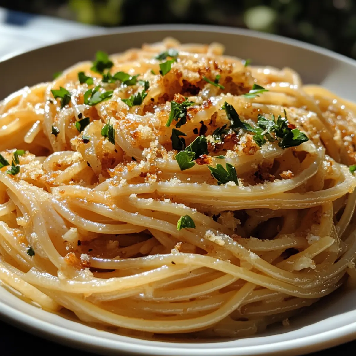 Vegan Caramelized Onion & Roasted Garlic Pasta