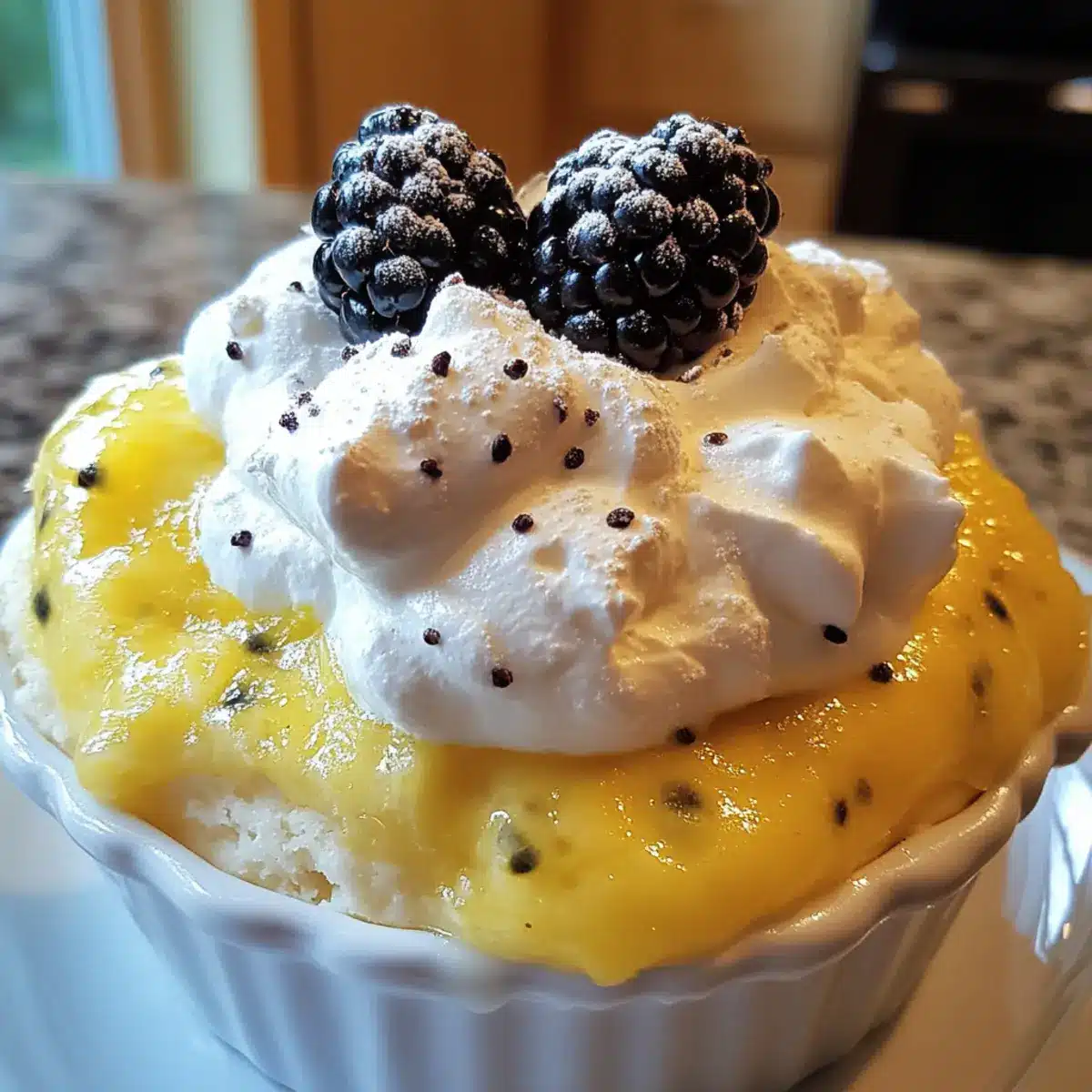 Frozen Passion Fruit Soufflé