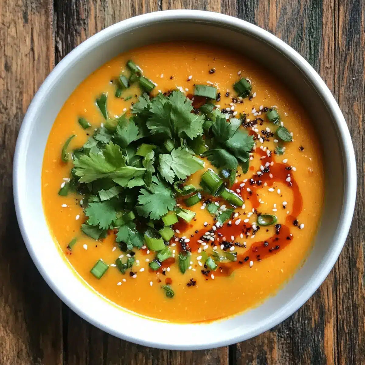Spicy Miso Carrot Soup