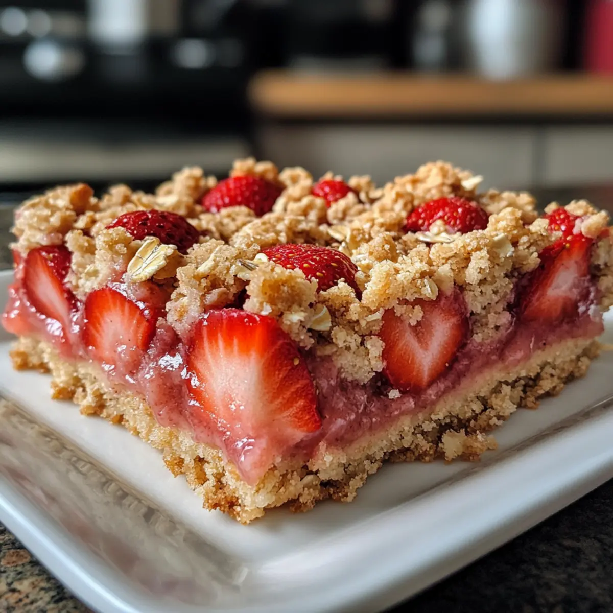 Strawberry Oatmeal Bars