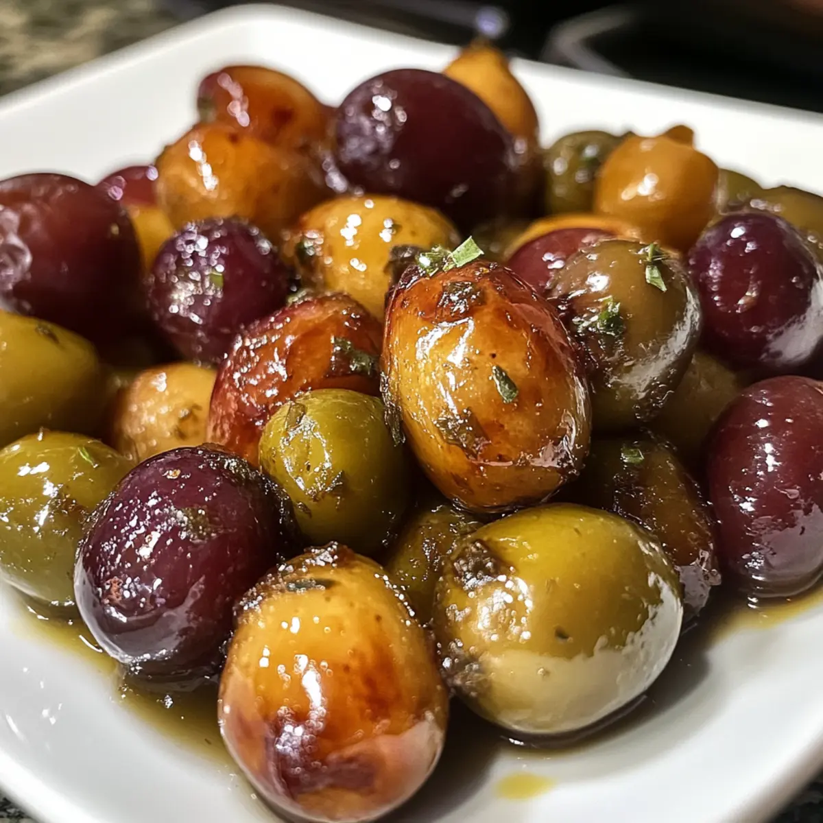 Roasted Grapes and Olives