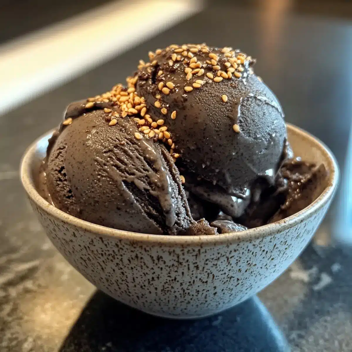 Toasted Black Sesame Ice Cream