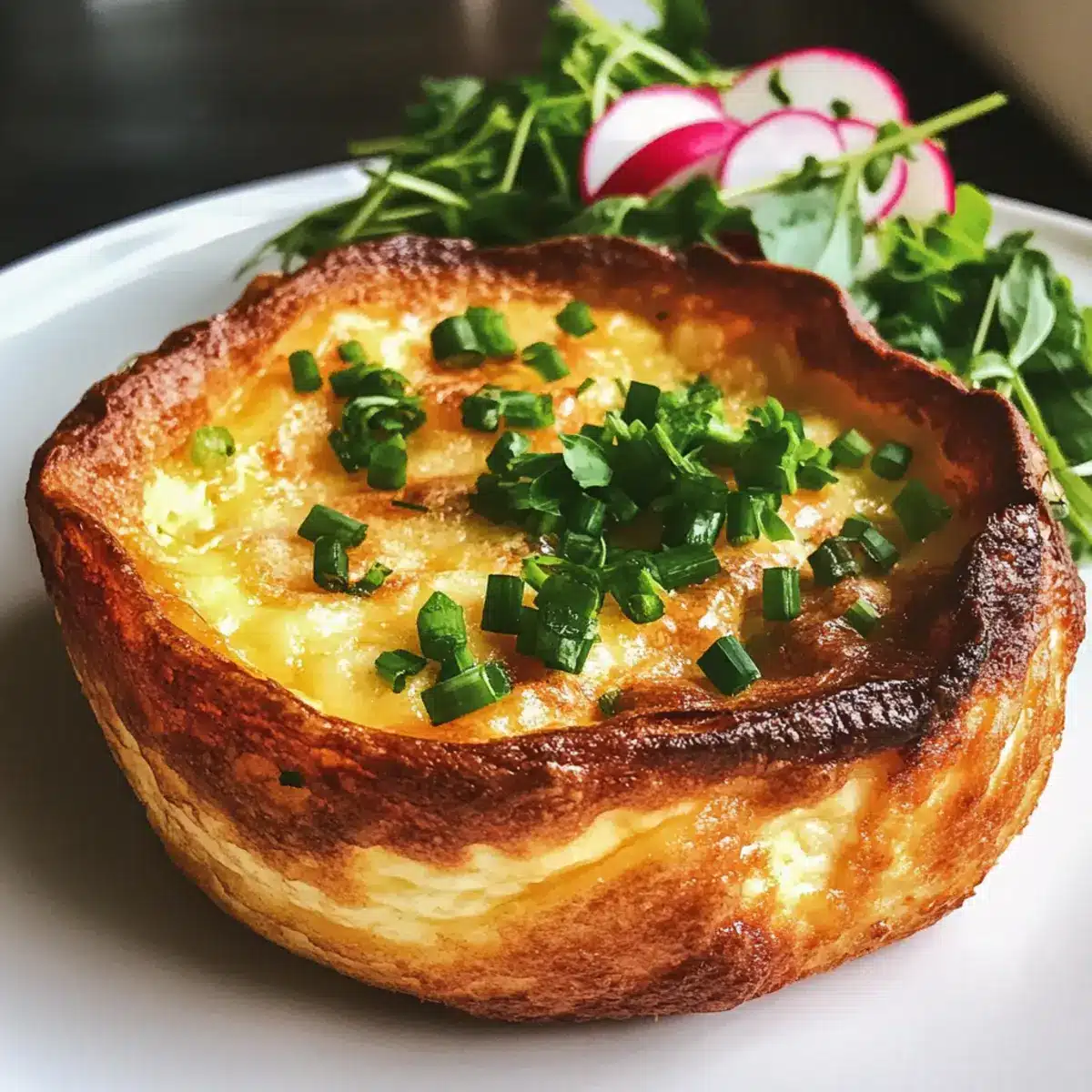Cheddar and Chive Savory Dutch Babies