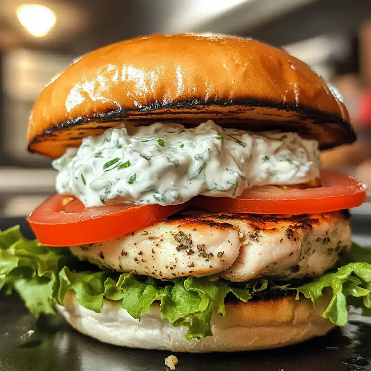 Juicy Greek Chicken Burgers with Tzatziki Bliss