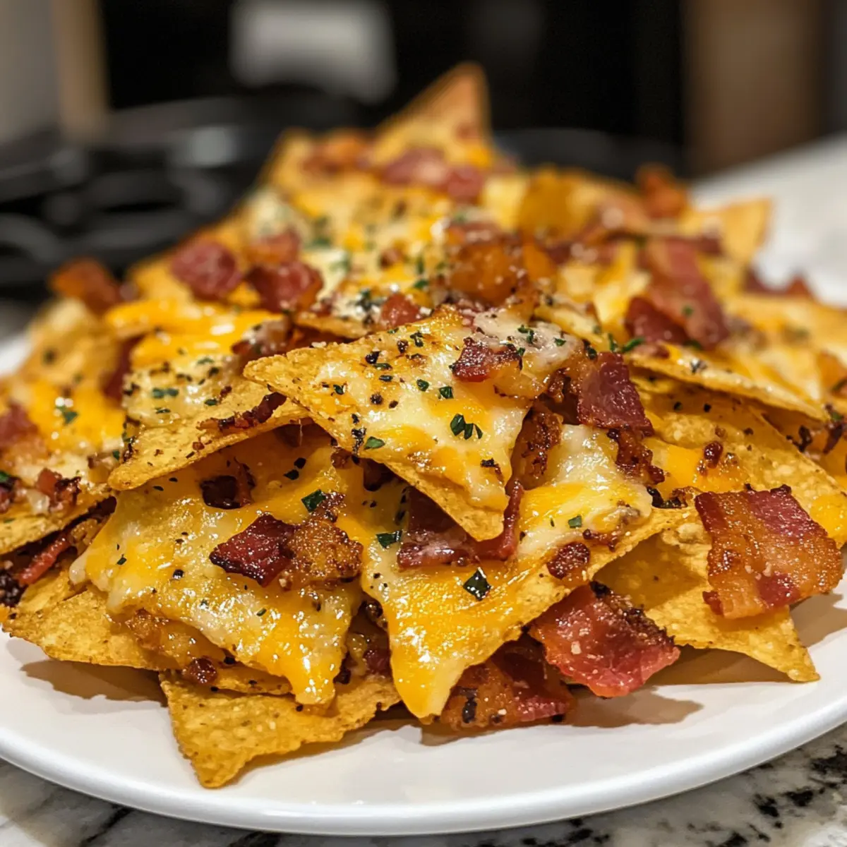 Keto Cheese Bacon Nachos Chips