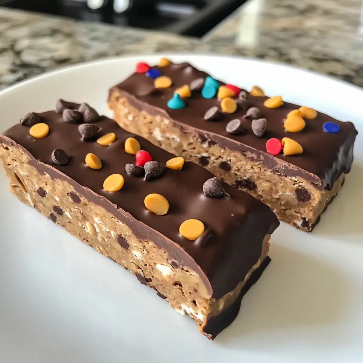 Copycat Reese’s Peanut Butter Protein Bars