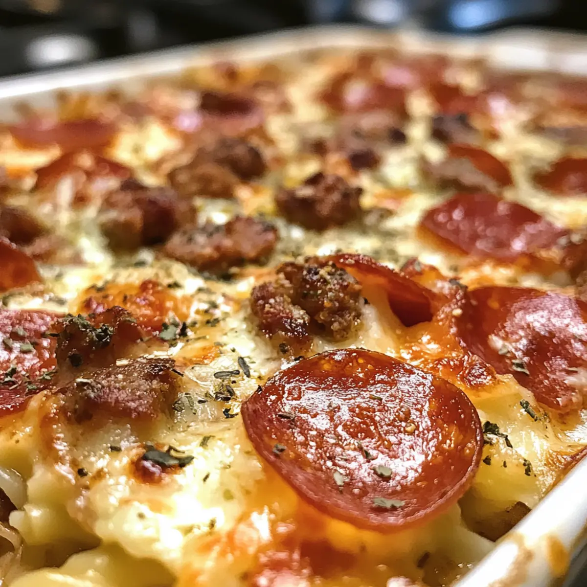 Low Carb Pizza Casserole