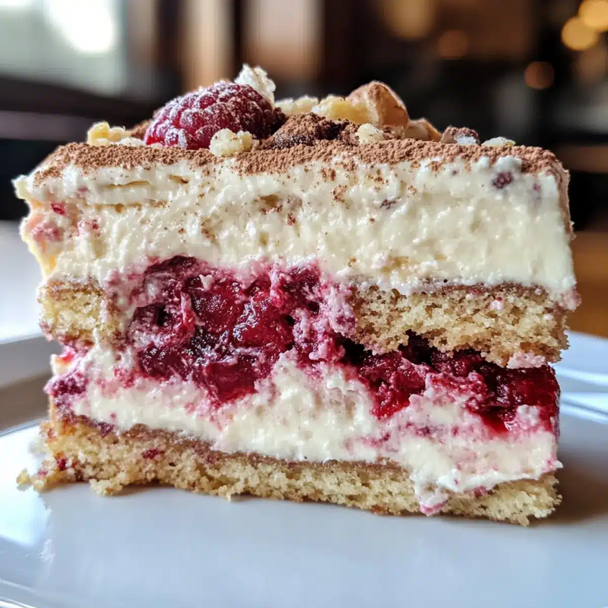 White Chocolate Raspberry Tiramisu