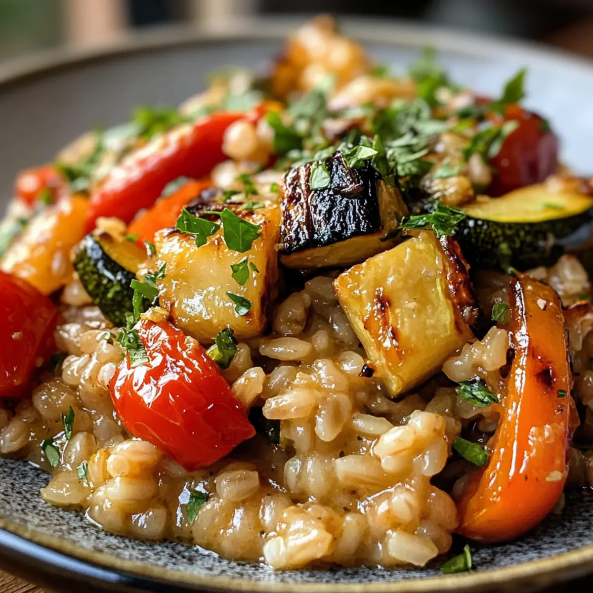 Pearl Barley Vegetable Risotto