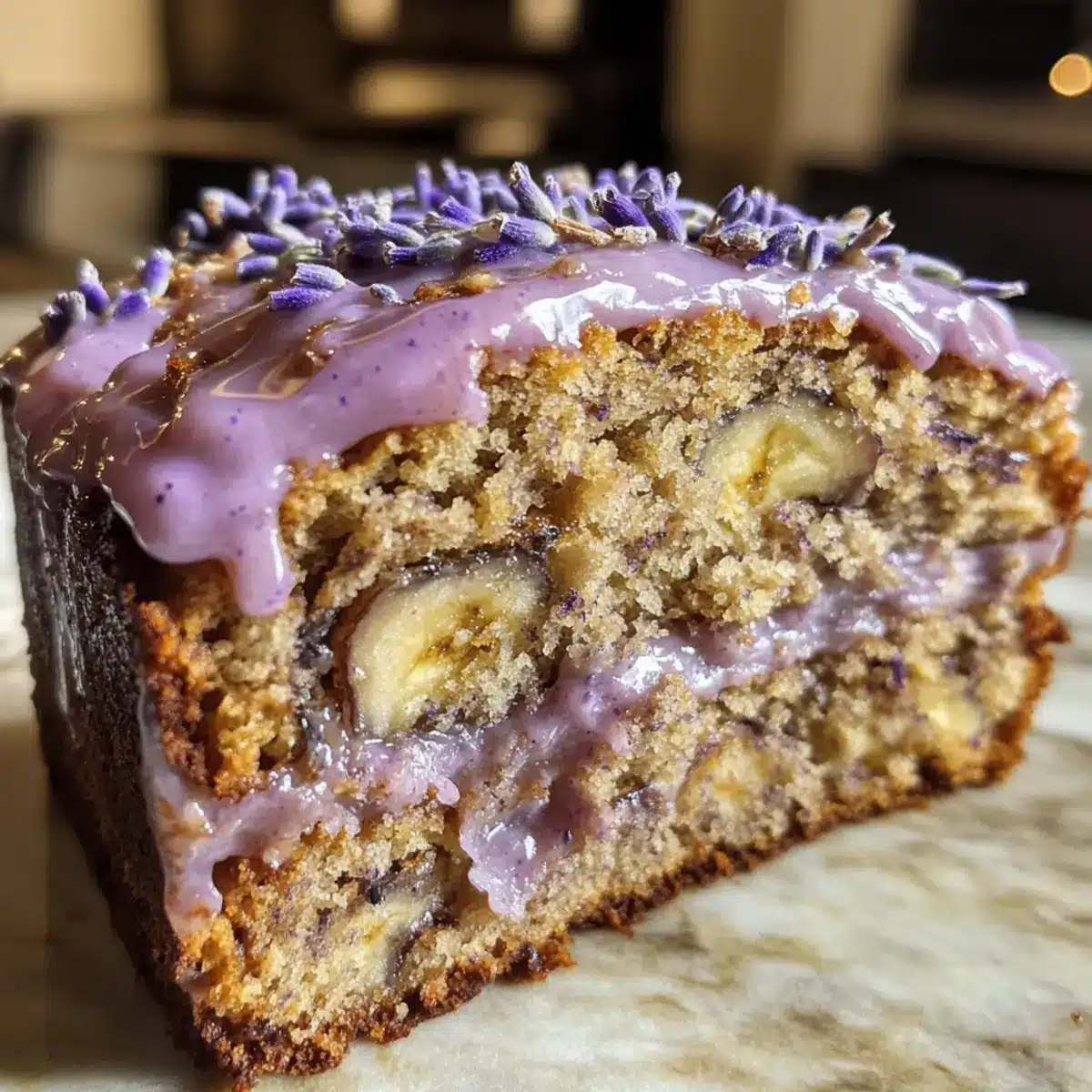 Heavenly Lavender Banana Bread
