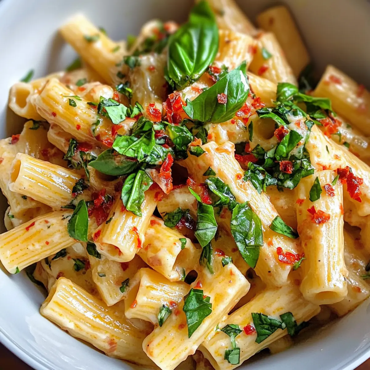 Creamy Basil & Calabrian Chili Cavatelli