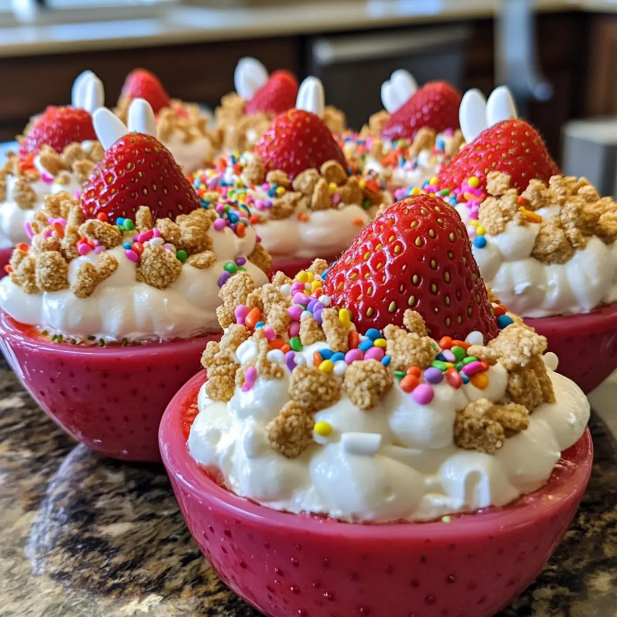 Bunny Cheesecake Strawberries