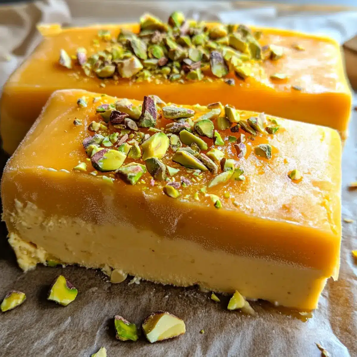 Frozen Mango Yogurt Bars