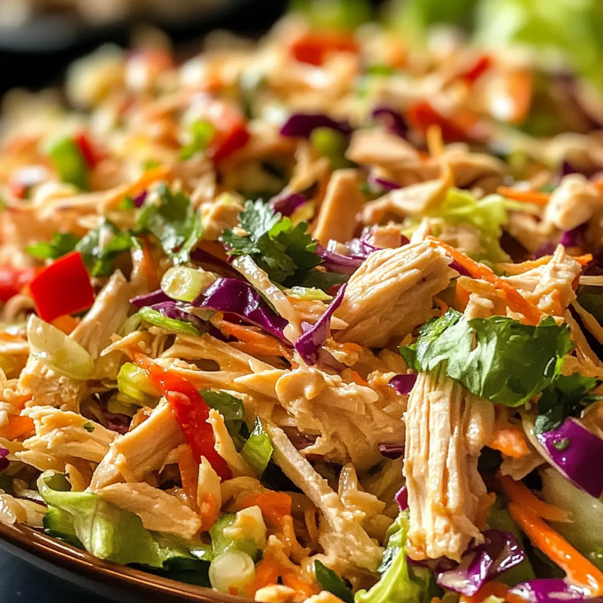 Thai Chicken Salad with Peanut Dressing