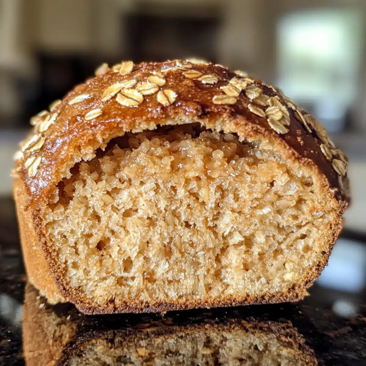No-Knead Maple Oat Bread