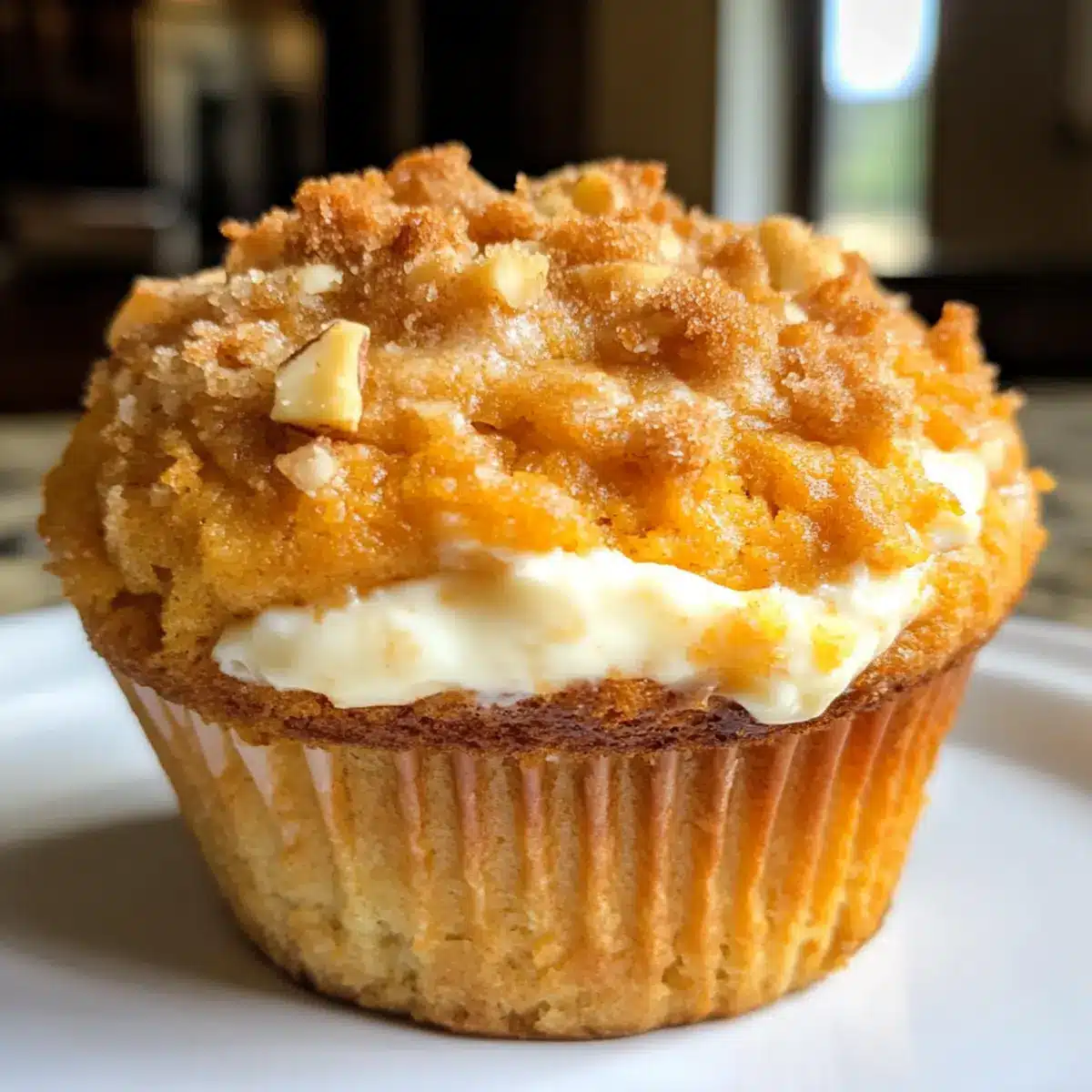Brown Butter Sweet Potato Cream Cheese Muffins