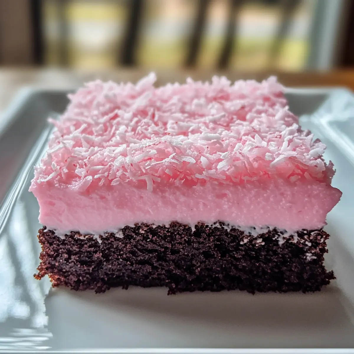Pink Coconut Snowball Cake Bars
