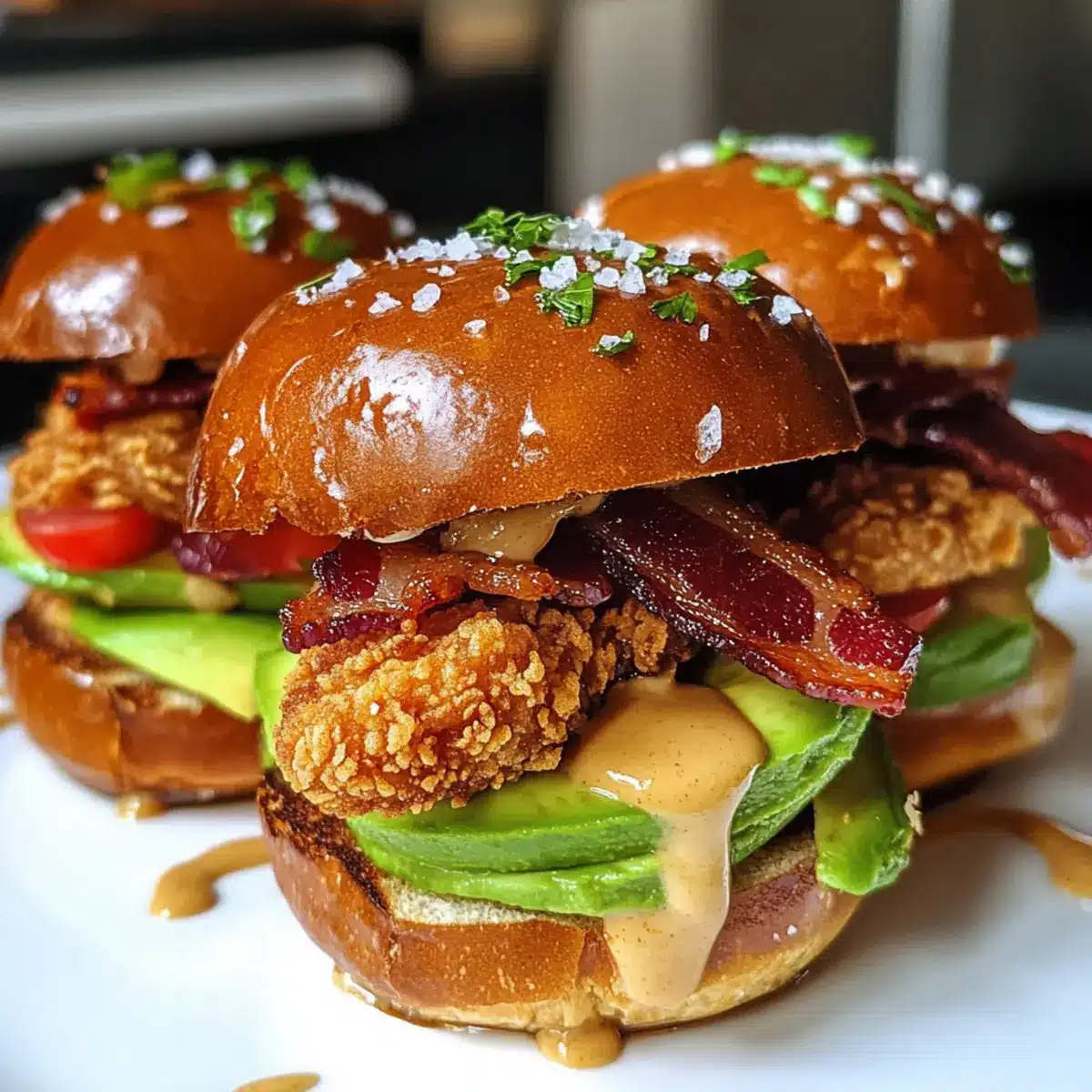Honey Mustard BLT Chicken Sliders