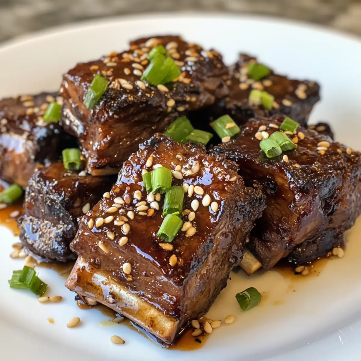 Caramelized Slow Roast Asian Beef Short Rib