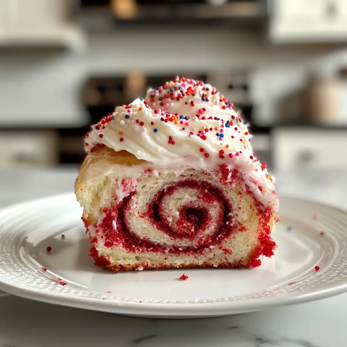 Red Velvet Valentines Cinnamon Rools