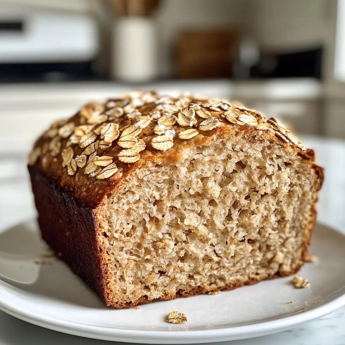 No-Knead Maple Oat Bread