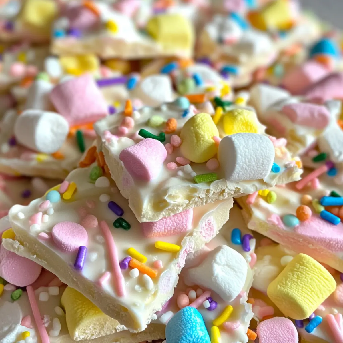 Easy Easter Marshmallow Bark