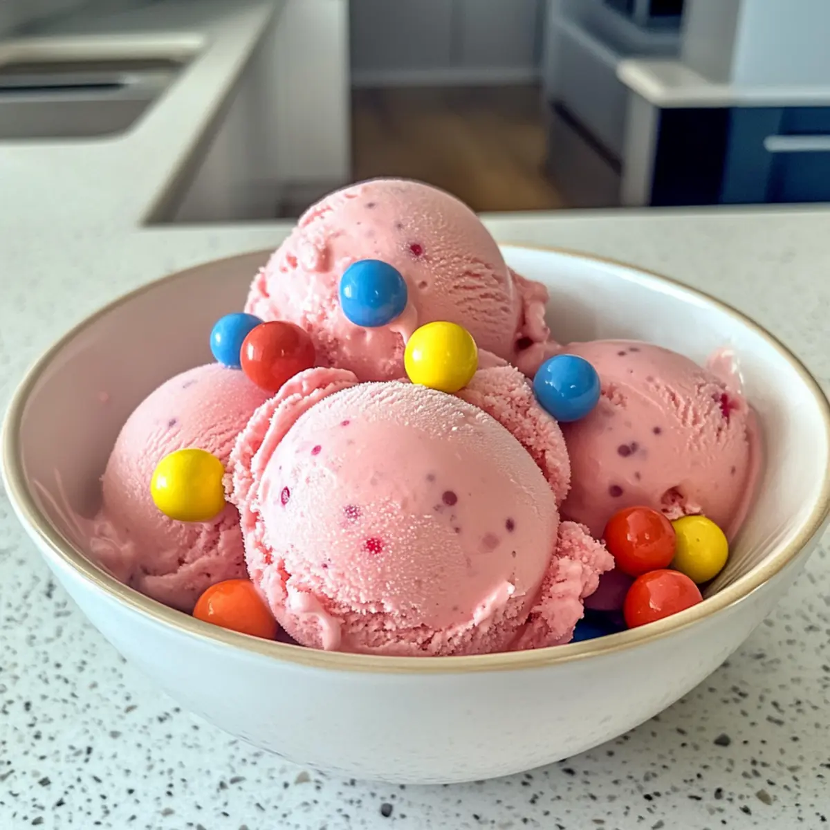 No Churn Bubblegum Ice Cream