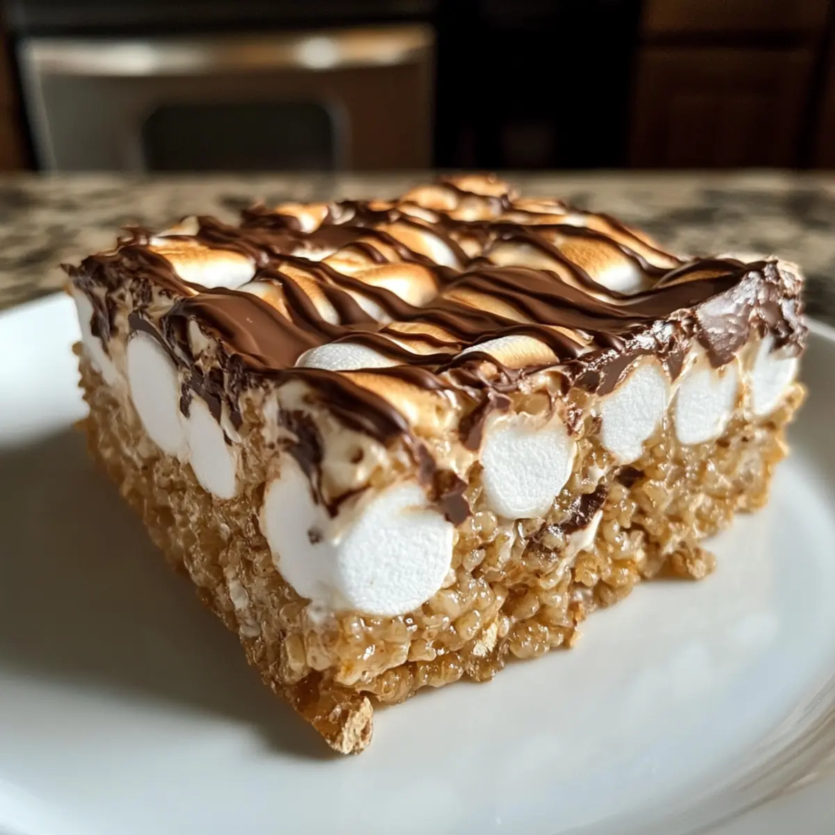 S’mores Rolled Rice Krispie Treat