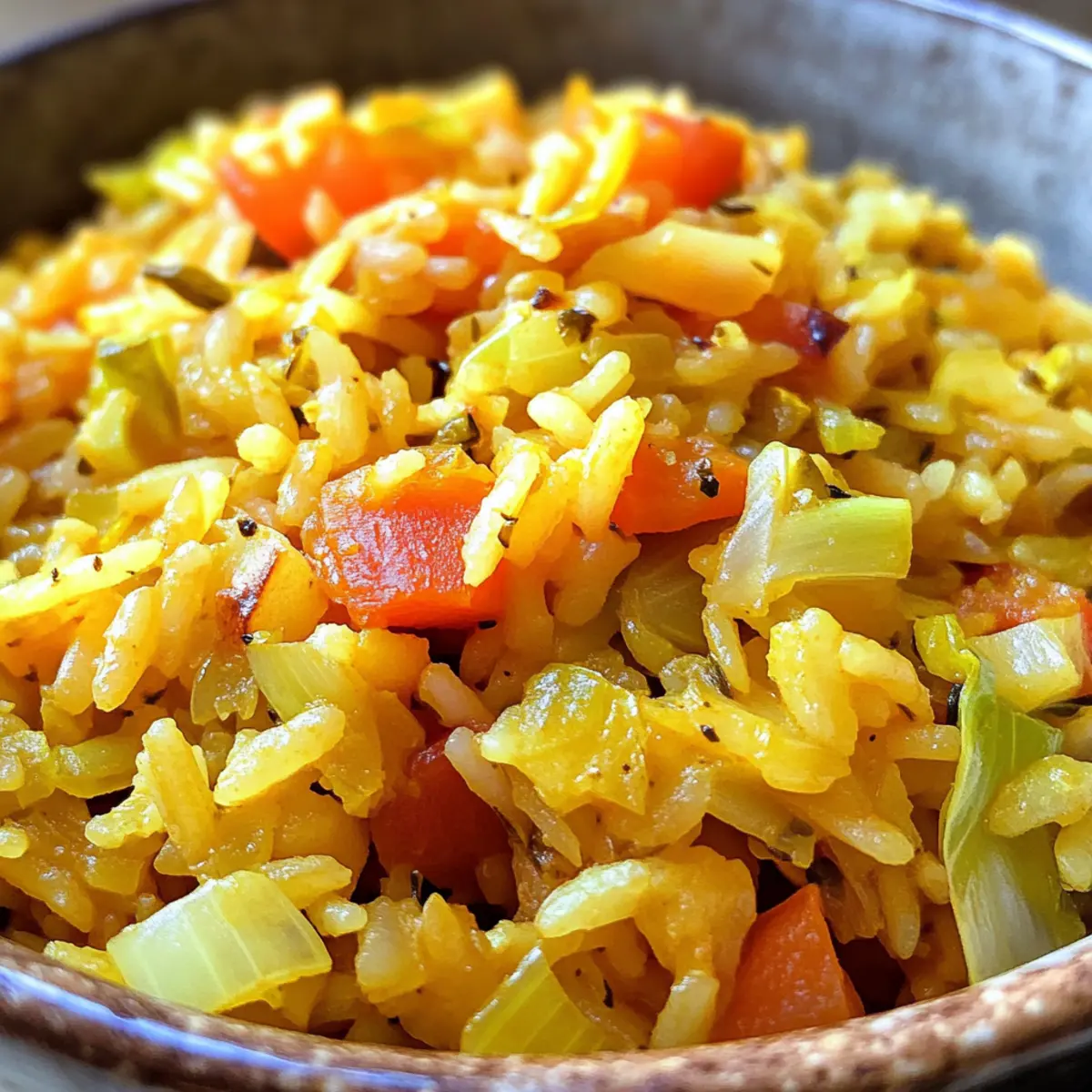 Greek Rice with Cabbage