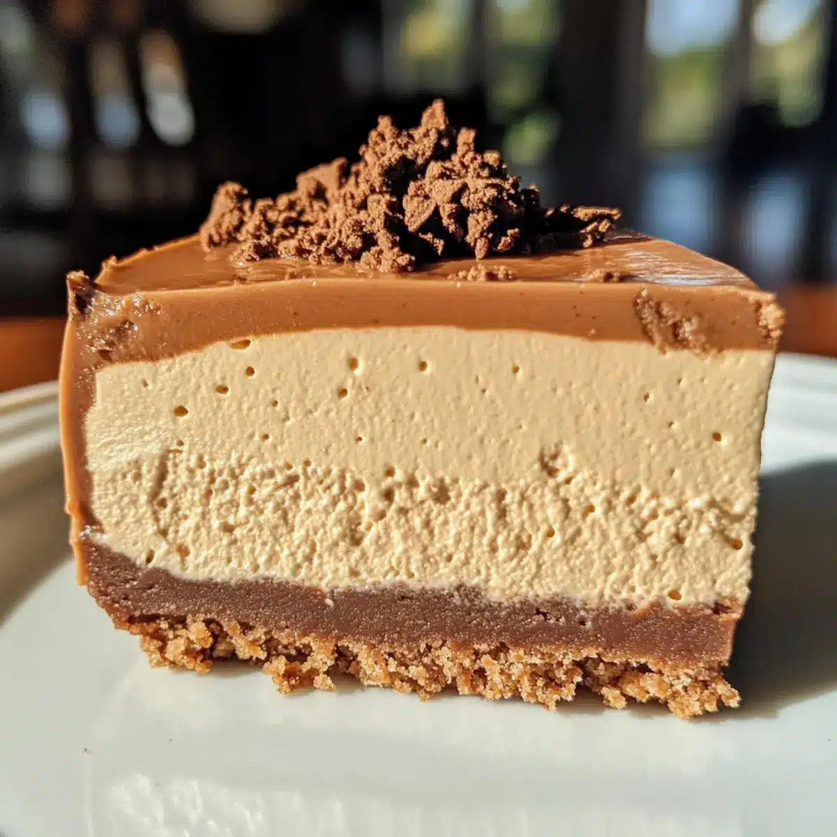 No-Bake Earl Grey Mousse Cheesecake
