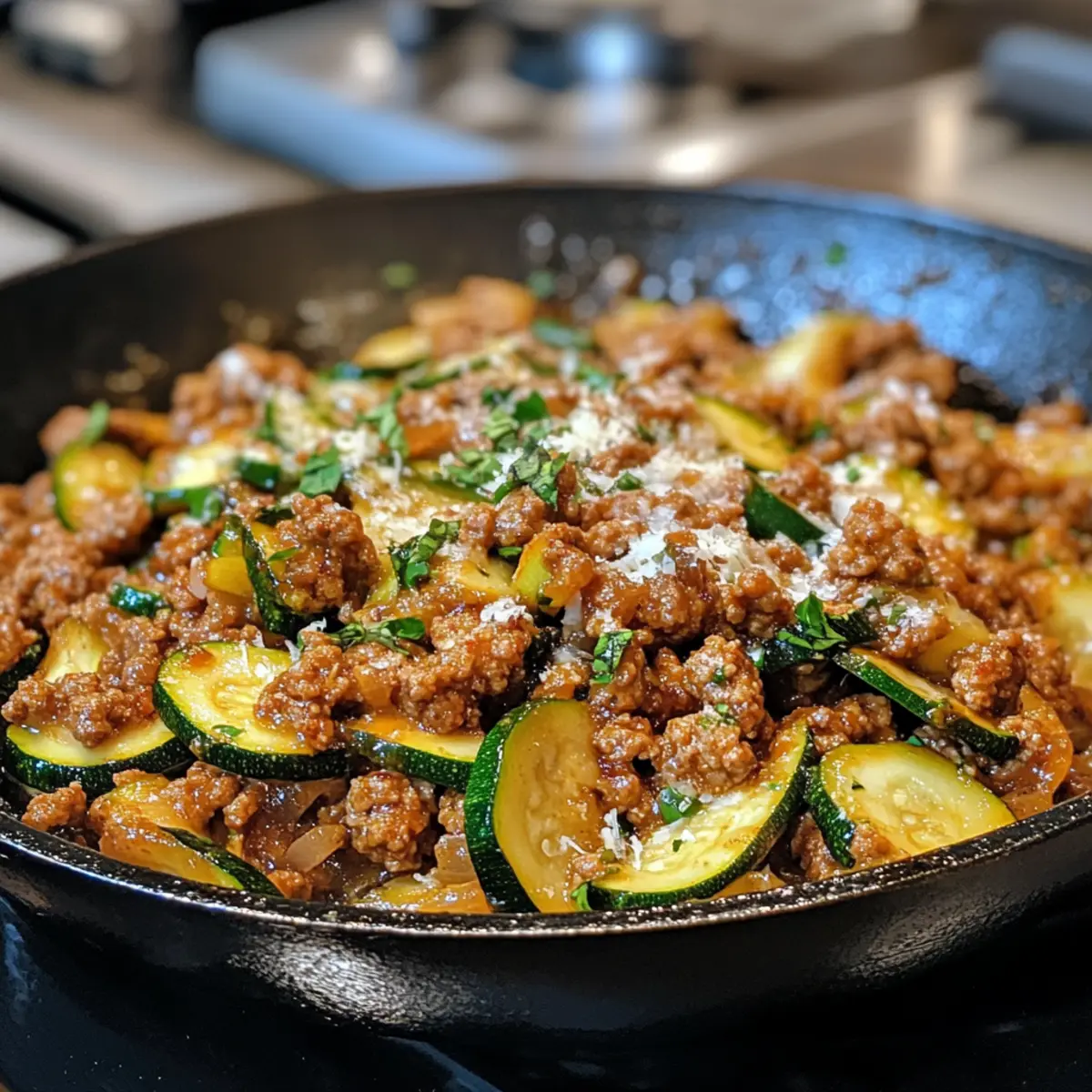 Ground Turkey and Zucchini Skillet