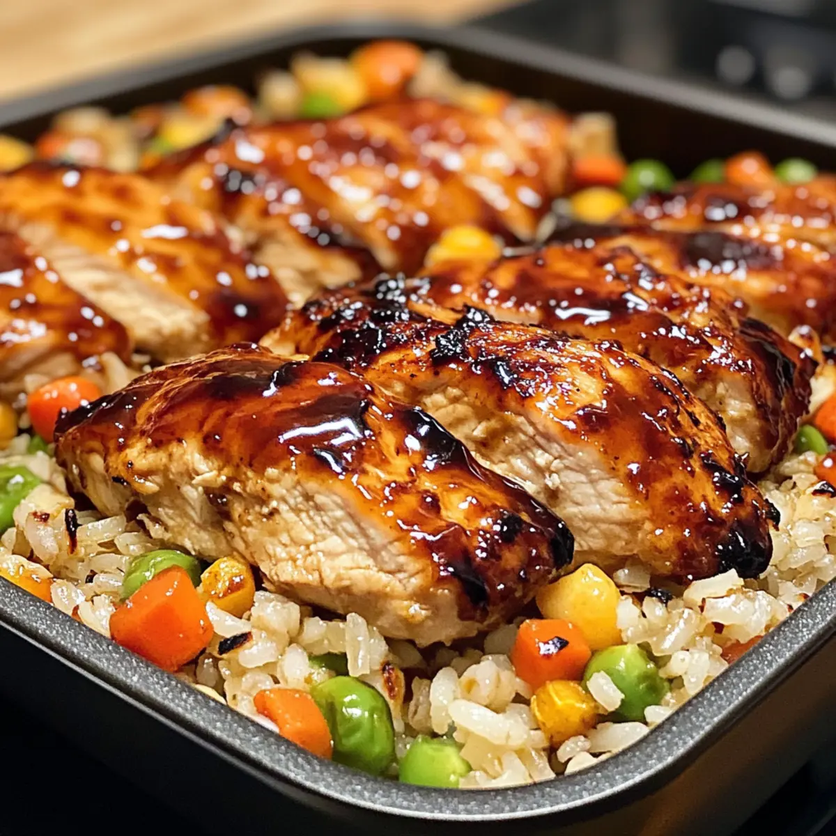 One-Pan Bold Honey BBQ Chicken Rice