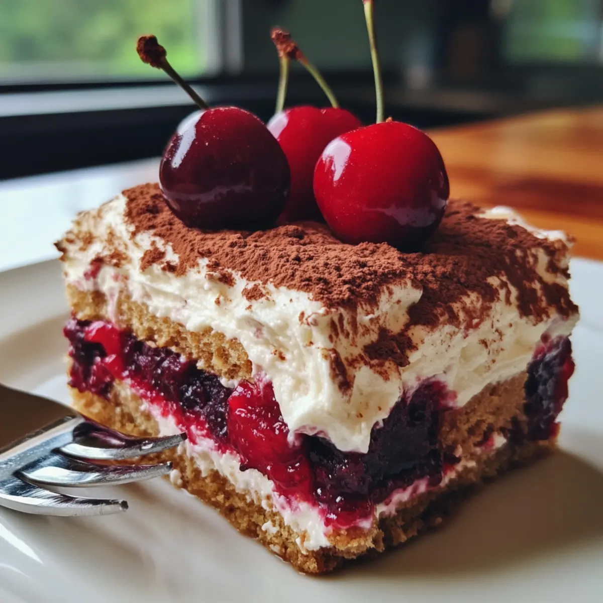 Cherry Amaretto Tiramisu