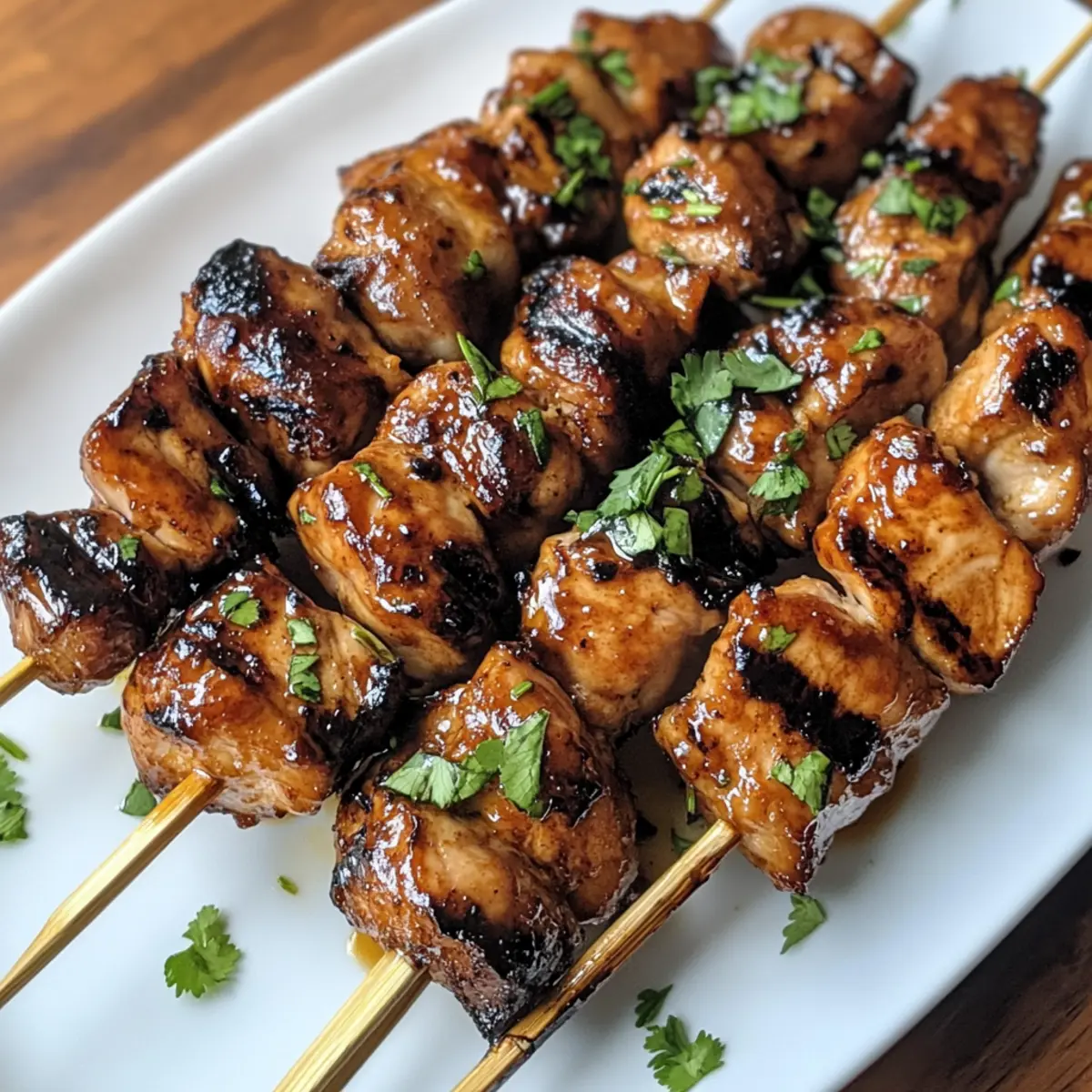 Filipino Barbecue Chicken Skewers