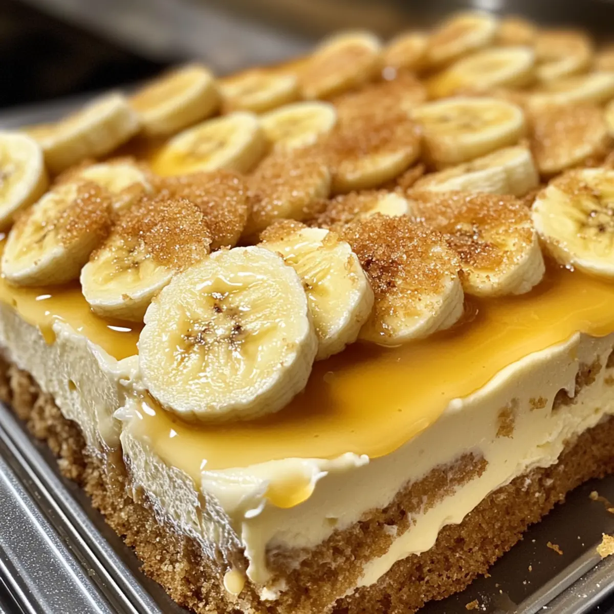 Banana Pudding Tiramisu with Caramel