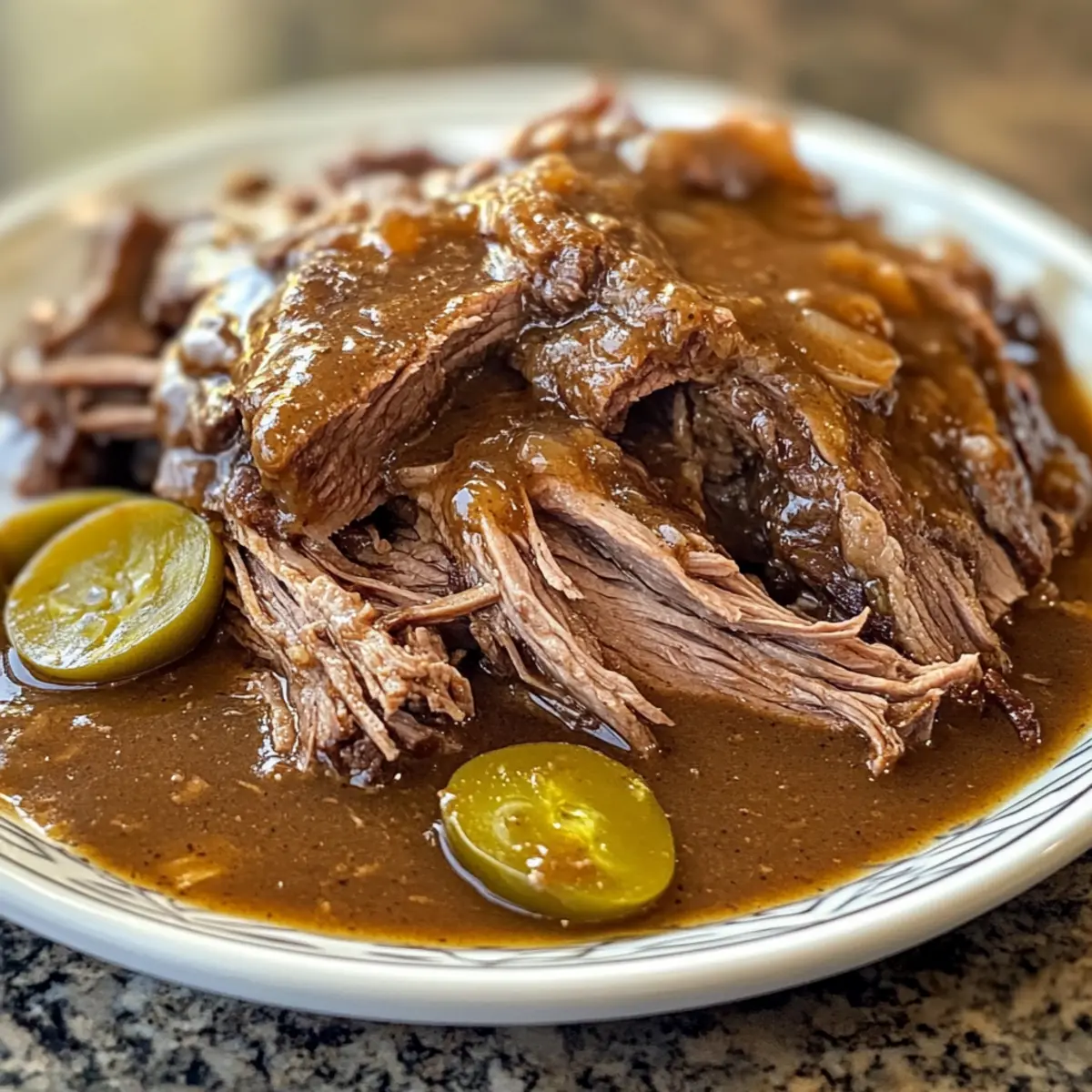 Classic Mississippi Pot Roast with Gravy