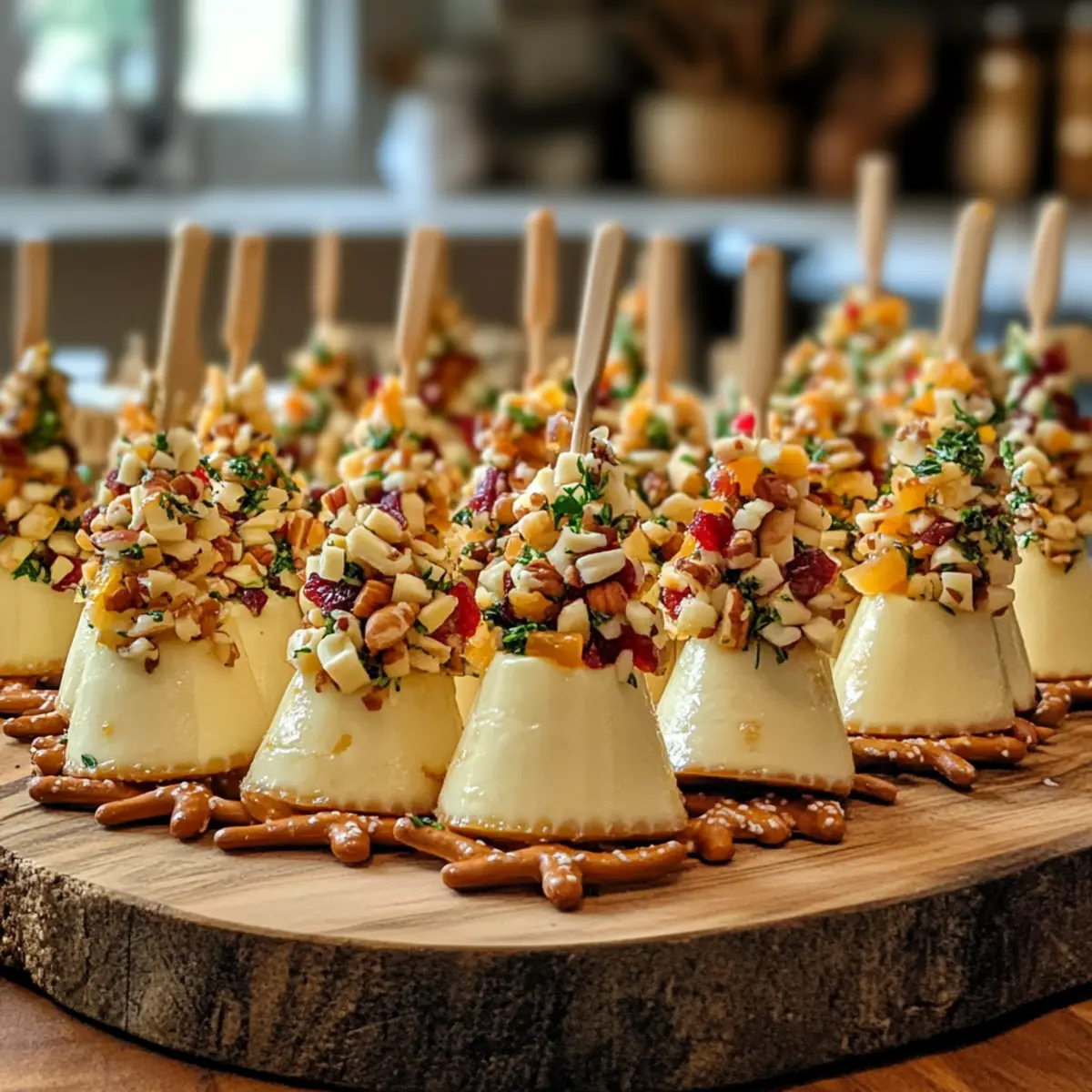 Mini Brie Christmas Trees