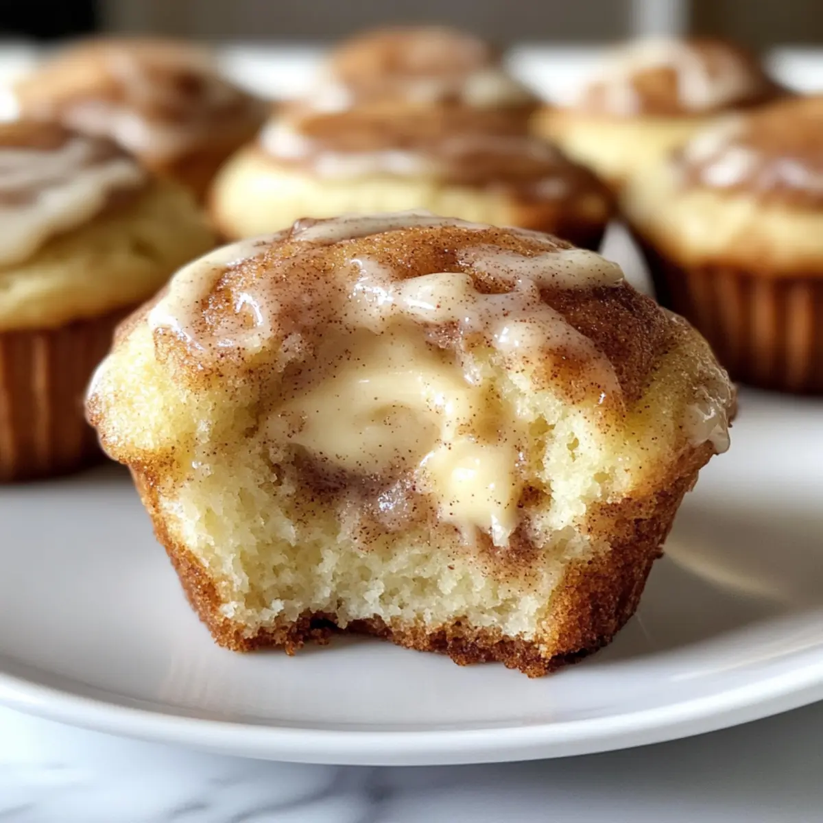Fluffy Cinnamon Roll Muffins