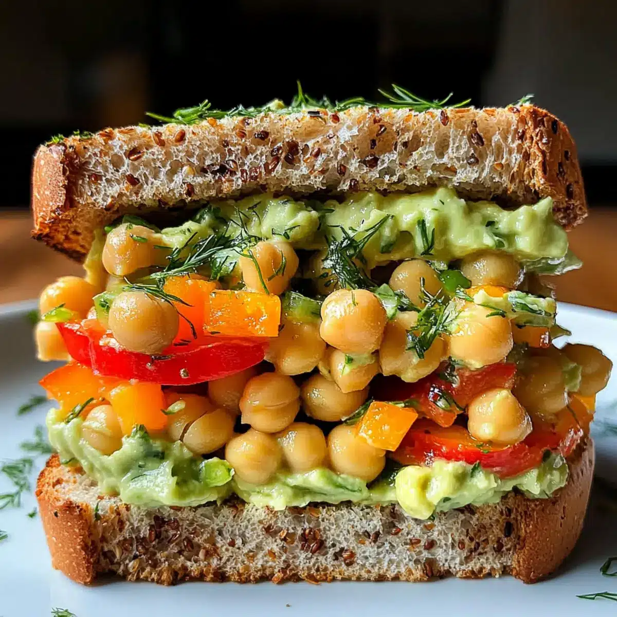 Smashed Chickpea Salad Sandwich
