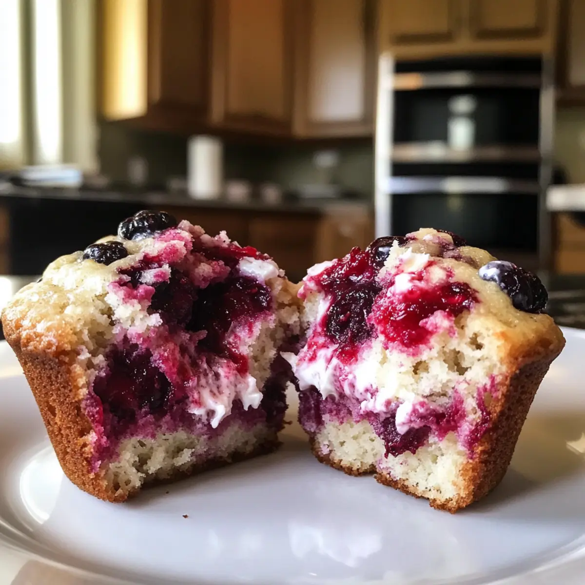 Berry Cream Cheese Muffins