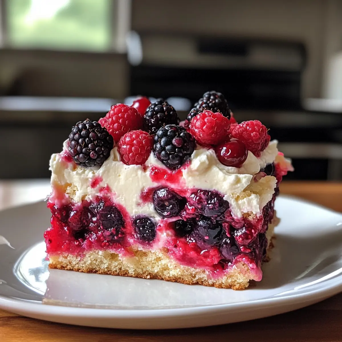 Summer Berry Sheet Cake